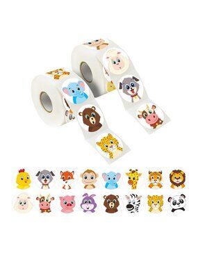 Animal Stickers 600 Count